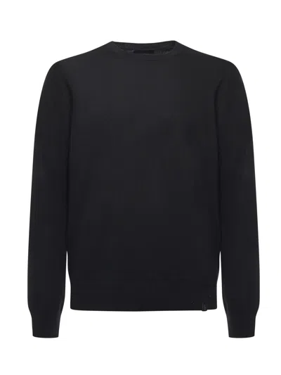 Fay Wool Sweater In Black