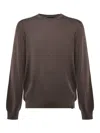 Fay Wool Sweater In Brown