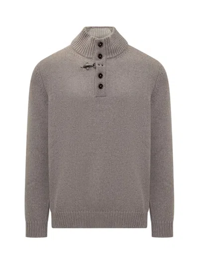 Fay Wool Sweater In Grey