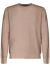 Fay Wool Sweater In Neutrals