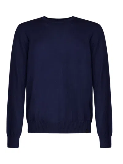 Fay Wool Sweater In Purpleblue