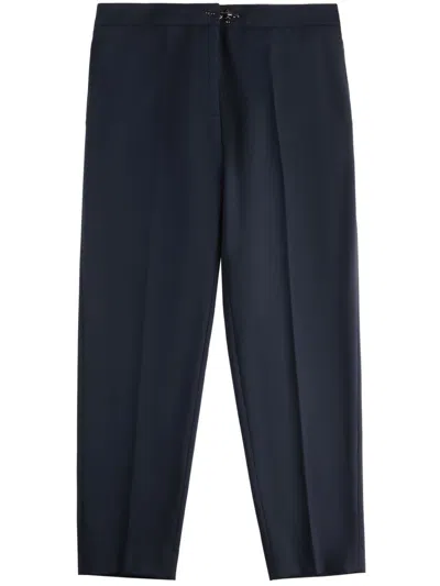 Fay Wool Trousers In Blue