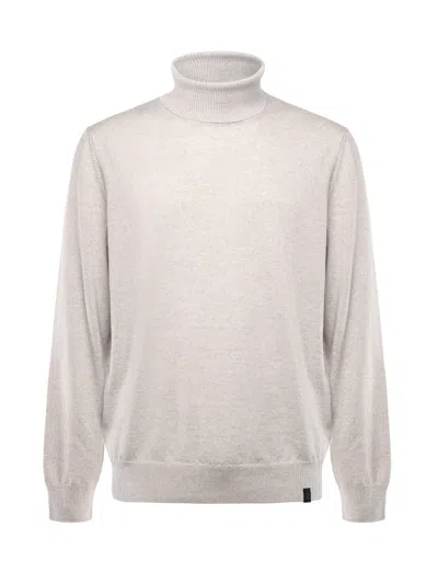 Fay Wool Turtleneck In White