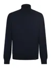 Fay Wool Turtleneck In Blu Scuro