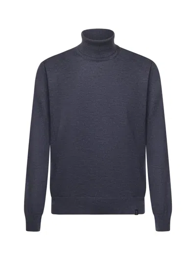 Fay Wool Turtleneck In Blue