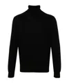 Fay Wool Turtleneck Sweater In Black