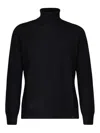 Fay Wool Turtleneck Sweater In Black