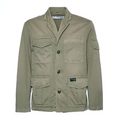 Fay Work Jacket Archive In Green