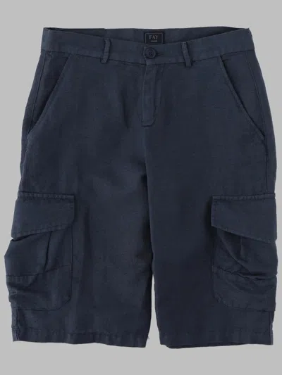 Fay Woven Bermuda Shorts In Blue
