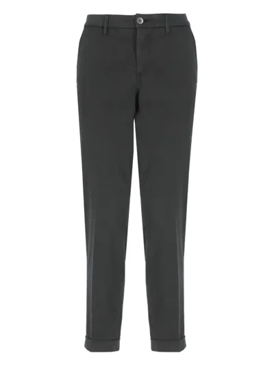 Fay Zip-pocket Trousers In Black