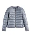 Fay Zip-up Quilted Jacket In Blue