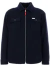 Fay Jacket Wool Blend Buttoned Cuffs In Blue