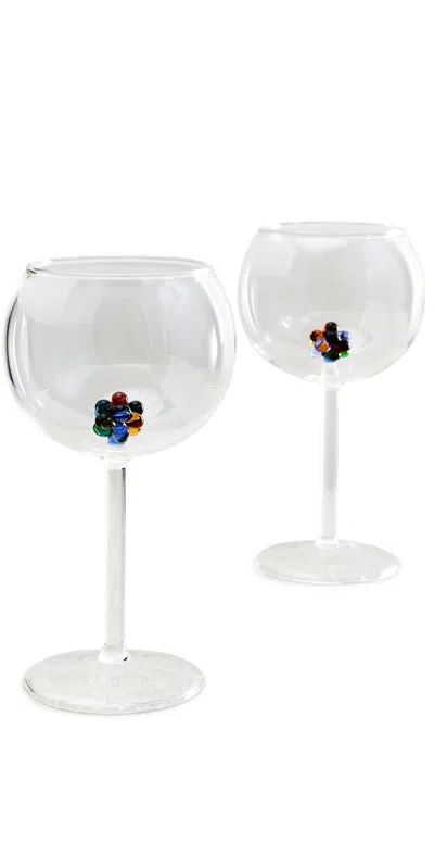 Fazeek Bloom Wine Glasses Set Of 2 Multi