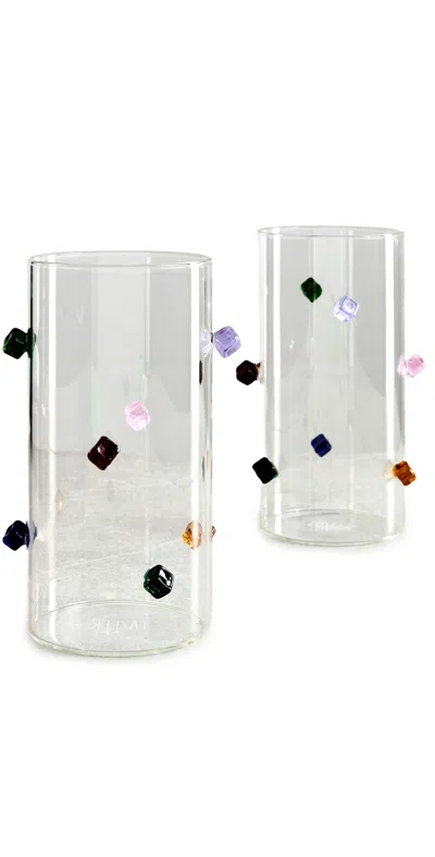 Fazeek Jewel Highballs Set Of 2 Multi