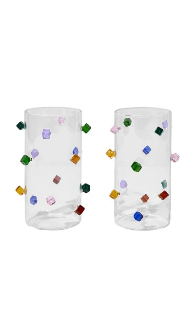 Fazeek Jewel Highballs Set Of 2 In N,a