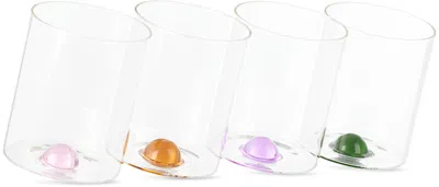 Fazeek Multicolor Limited Edition Balance Glasses Set, 4 Pcs
