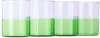 Fazeek Purple & Green Two Tone Glasses Set, 4 Pcs In Lilac/green
