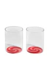 Fazeek Swirl Tumbler 2-set In Red