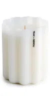 Fazeek Wave Candle Teak/neroli In White