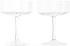 Fazeek Wave Coupe Glass Set In Clear