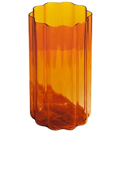 Fazeek Wave Vase In Orange