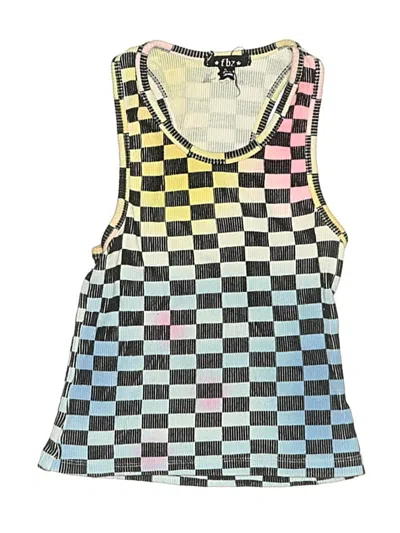 Pre-owned Fbz Kids' Tank Top Yellow Square Neckline Tops