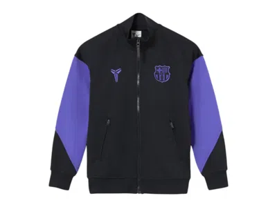 Pre-owned Fc Barcelona X Kobe Bryant Kids Anthem Away 2025/26 Jacket In Black/purple In Multi