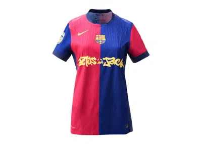 Pre-owned Fc Barcelona X Travis Scott Women's Limited Edition 2024/25 Jersey In Blue/scarelet Red In Multi