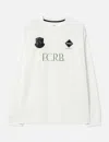F.c. Real Bristol Lettered Long Sleeve T-shirt In White