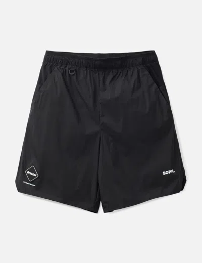 F.c. Real Bristol Light Weight Breathable Packable Shorts In Black