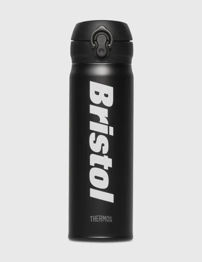 F.c. Real Bristol Thermos Team Vacuum Insulated Bottle In Black