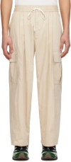 F/CE BEIGE PIGMENT-DYED CARGO PANTS