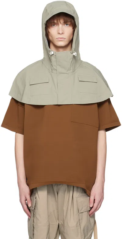 F/ce Green Brimmed Hood In Sage Green