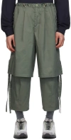 F/CE GREEN LAYERED TROUSERS
