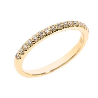Pre-owned Fdj 14k Gold Cz Stackable Wedding Band (available In Yellow/rose/white Gold) In Yellow Gold