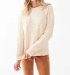 Fdj A-line Cable Sweater In Cream