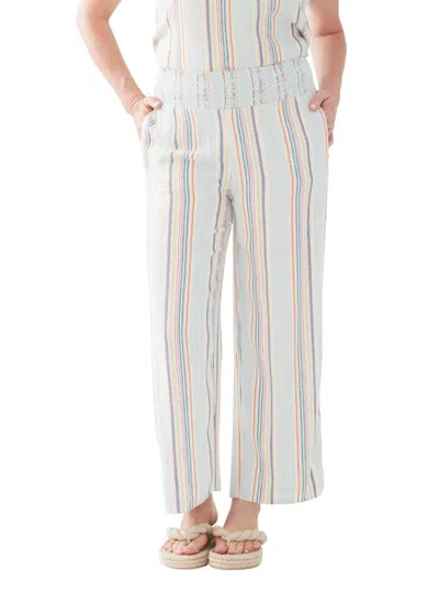 Fdj Beachy Stripe Pull On Pant In Multi