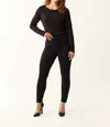 Fdj Beyond Denim Pull-on Black Jean In Black