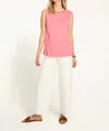Fdj Boat Neck Camisole In Coral