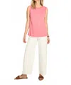 Fdj Boat Neck Camisole In Coral In Pink