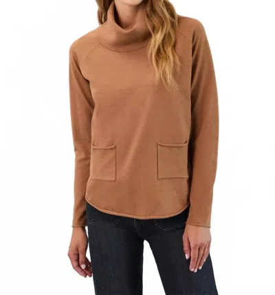Fdj Carolina Cowl Neck Sweater In Bronze Caramel In Brown