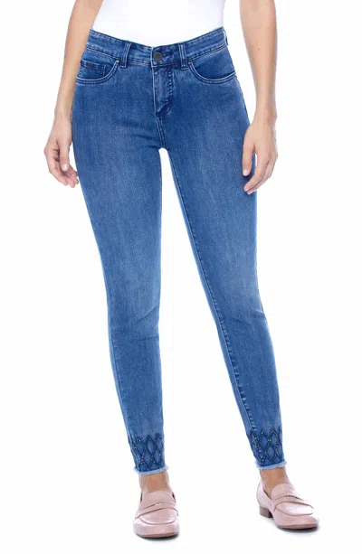 Fdj Christina Ankle Jean In Dark Denim In Blue