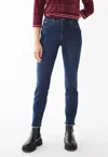 Fdj Christina Slim Ankle In Dark Blue In Blue