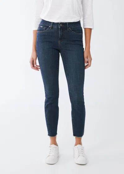 Fdj Christina Slim Ankle Jean In Dark Blue
