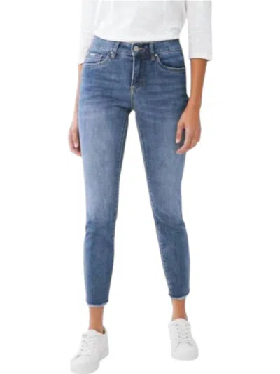 Fdj Christina Slim Ankle Jeans In Medium Wash In Multi