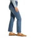 Fdj Christina Straight Ankle Medium Wash In Blue