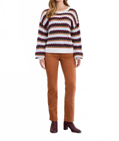 Fdj Christina Straight Leg Pants In Bronze In Brown