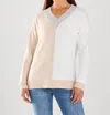 Fdj Color Block Sweater In Oatmeal/ivory In Multi