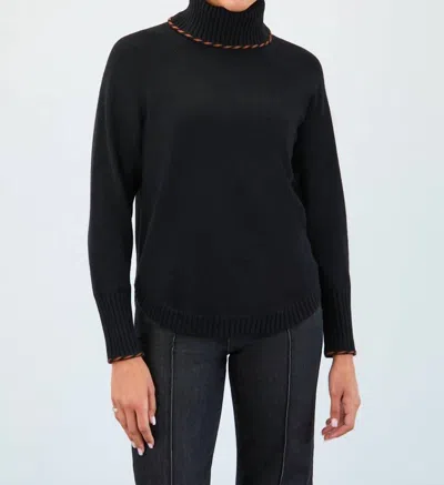 Fdj Cowl Neck Sweater In Black