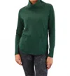 Fdj Cowl Neck Sweater In Dark Spruce In Green